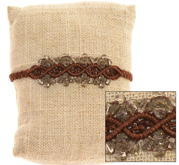 BRACCIALI MACRAME SOGAN MOTIF COMB KRISTAL - Image 5