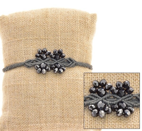 BRACCIALI MACRAME 3 WAJIK 4 FIORE - Image 2