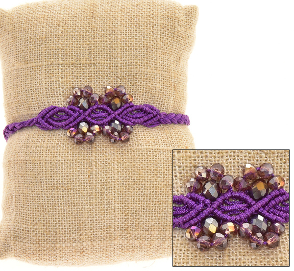 BRACCIALI MACRAME 3 WAJIK 4 FIORE - Image 7