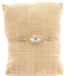 BRACCIALI STRING WITH ZIRCON MATTA OVAL SMALL