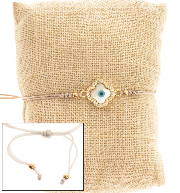 BRACCIALI STRING WITH ZIRCON FLOWER MATTA - Image 3