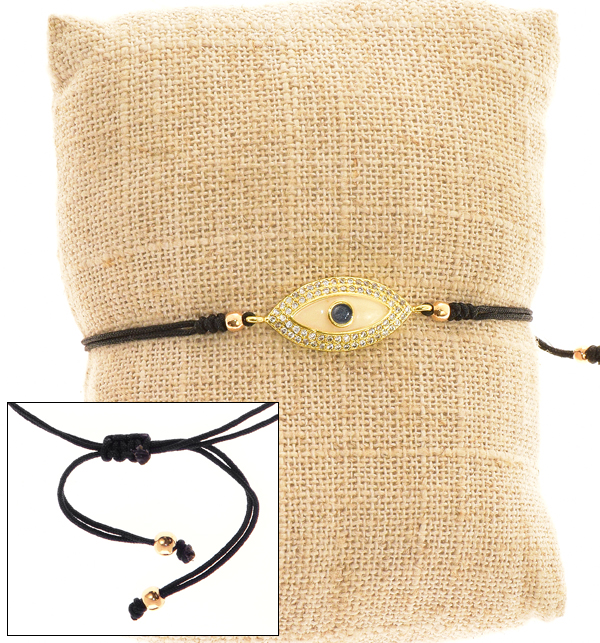 BRACCIALI STRING WITH ZIRCON MATTA OVAL LARGE - Image 2