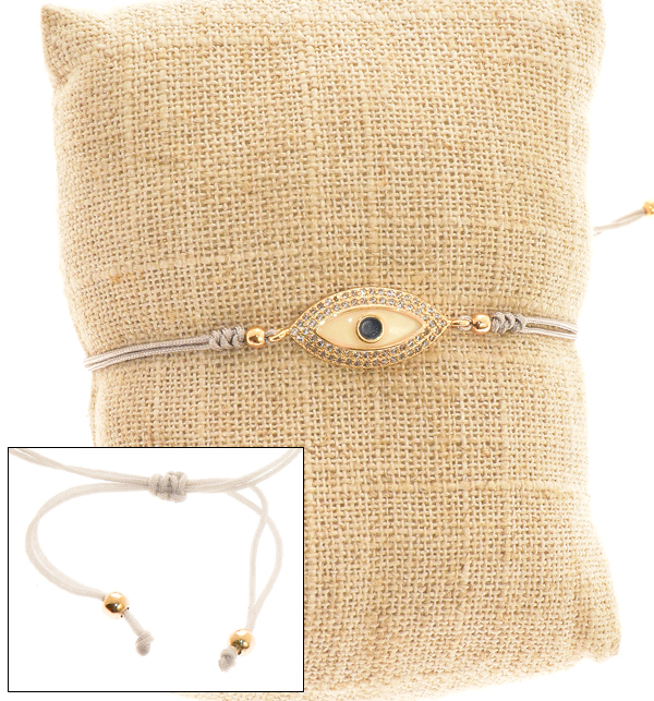 BRACCIALI STRING WITH ZIRCON MATTA OVAL LARGE - Image 4