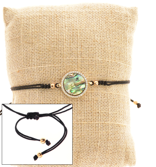 BRACCIALI STRING WITH ZIRCON ROUND PAWA - Image 2