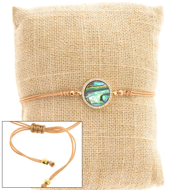 BRACCIALI STRING WITH ZIRCON ROUND PAWA - Image 3