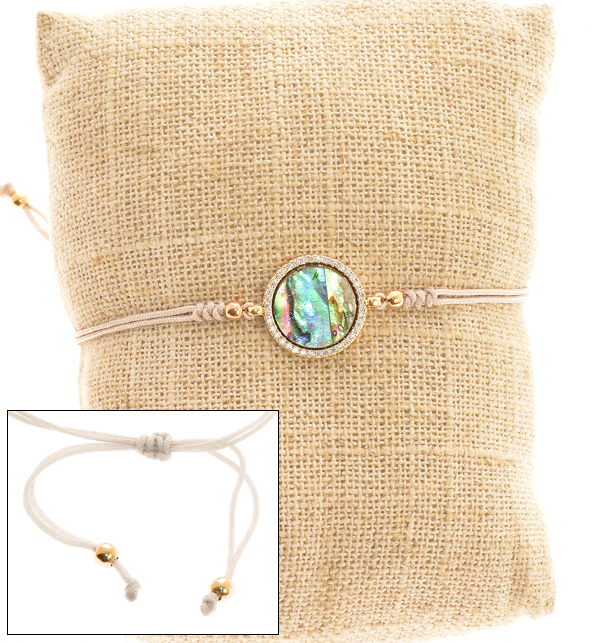 BRACCIALI STRING WITH ZIRCON ROUND PAWA - Image 4