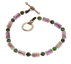 BRACCIALI MINI PIETRE DA MM 4 AMETISTA E TURCHESE AFRICA