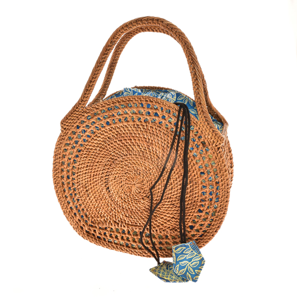 BORSA ATE MANICO CORTO TONDA MOTIF HOLE SIDE 25X27X10 CM - Image 2