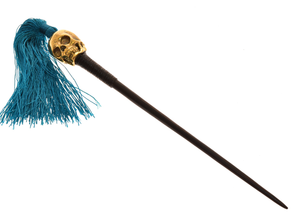 FERMACAPELLI SPILLONE CON TESCHIO COMB TASSEL - Image 4