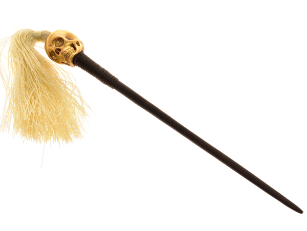 FERMACAPELLI SPILLONE CON TESCHIO COMB TASSEL - Image 6