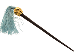 FERMACAPELLI SPILLONE CON TESCHIO COMB TASSEL