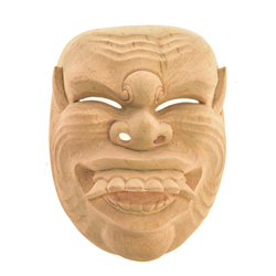 MASCHERA DEMONE SIDAKARYA IN LEGNO BELALU CM 14X18