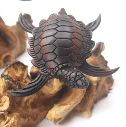 2 TARTARUGHE SU LEGNO PARASSITATO