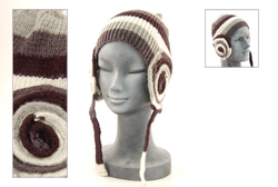 CUFFIE IN LANA CON PARAORECCHIE TONDI