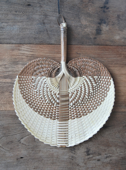 VENTAGLIO IN PAPIRO NATURALE LOVE BIG 30CM