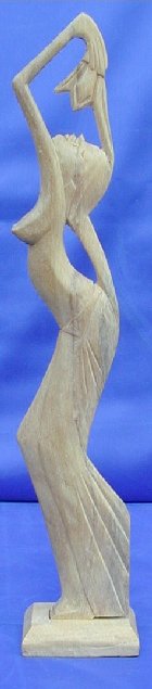 DONNINA (SURYAK) IN LEGNO JAMPINESE IN PREGHIERA CM 70