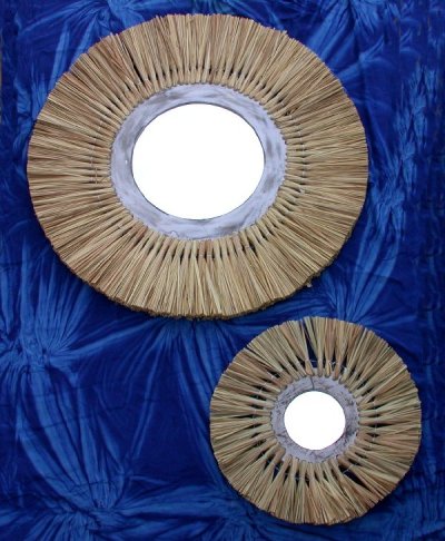 SPECCHIO PAGLIA TONDO CM 55 - Image 2