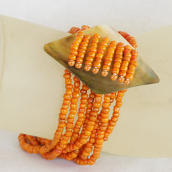 BRACCIALI PERLINE 8 FILI ROMBO MADREPERLA - Image 3