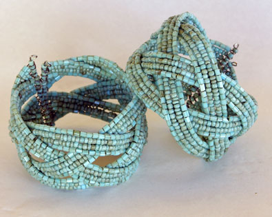 BRACCIALETTI DOPPIA TRECCIA CON PERLINE - Image 4