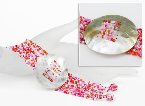 BRACCIALI PERLINE PEPESALE MADREPERLA TONDO - Image 3