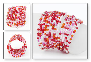 BRACCIALI 15 FILI SNODABILI PERLE GROSSE