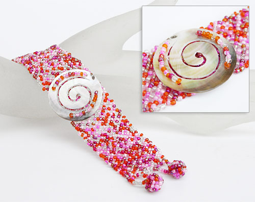 BRACCIALI PERLINE PEPESALE SPIRALE TONDA - Image 2