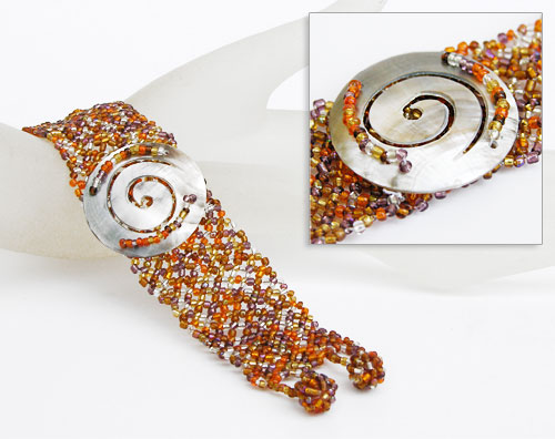 BRACCIALI PERLINE PEPESALE SPIRALE TONDA - Image 4