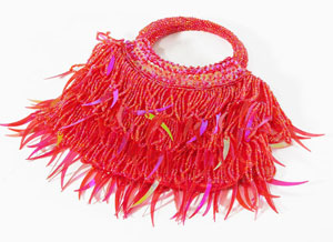 BORSETTE PERLINE E PAILLETTES DIAZ SMALL FRANGE CM 16X15