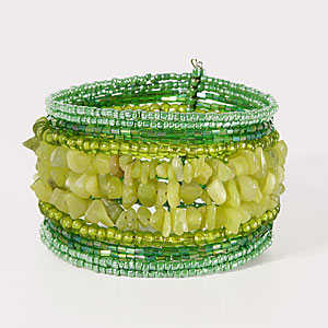 BRACCIALI RIGIDI PERLINE E PIETRE - Image 2