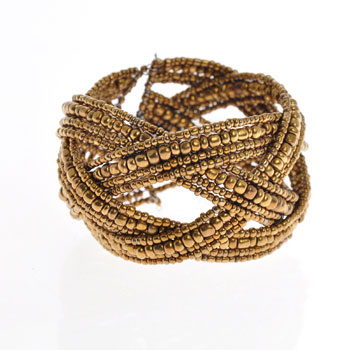 BRACCIALI RIGIDI PERLINE DOPPIA TRECCIA BIG - Image 4