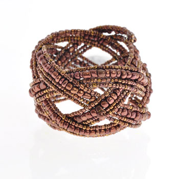 BRACCIALI RIGIDI PERLINE DOPPIA TRECCIA BIG - Image 3