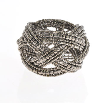 BRACCIALI RIGIDI PERLINE DOPPIA TRECCIA BIG - Image 5