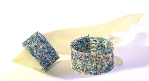 BRACCIALI RIGIDI 15 FILI PERLINE PEPESALE - Image 2