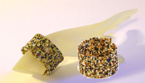 BRACCIALI RIGIDI 15 FILI PERLINE PEPESALE - Image 4