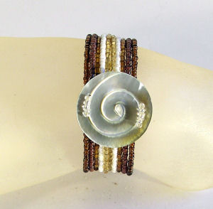 BRACCIALI RIGIDI SMALL CON MADREPERLA INTARSIATA - Image 3