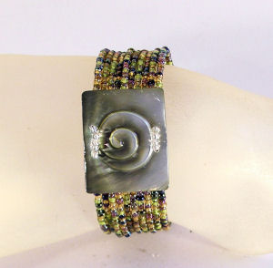 BRACCIALI RIGIDI SMALL CON MADREPERLA INTARSIATA - Image 2