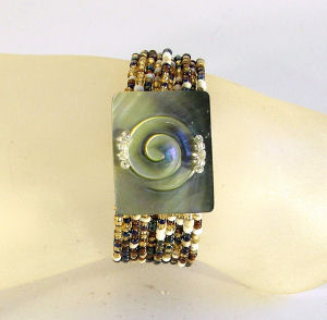 BRACCIALI RIGIDI SMALL CON MADREPERLA INTARSIATA - Image 3