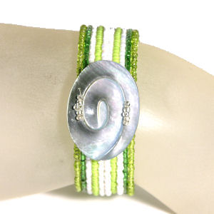 BRACCIALI RIGIDI SMALL CON MADREPERLA INTARSIATA - Image 5