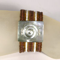 BRACCIALI RIGIDI CON MADREPERLA INTARSIATA