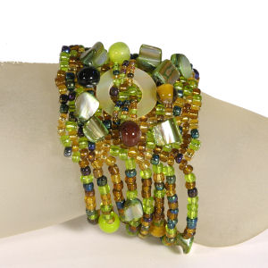 BRACCIALI ONDA CON CIONDOLO MADREPERLA - Image 3