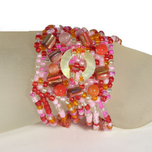 BRACCIALI ONDA CON CIONDOLO MADREPERLA - Image 4