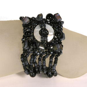 BRACCIALI ONDA CON CIONDOLO MADREPERLA - Image 9