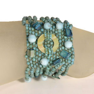 BRACCIALI ONDA CON CIONDOLO MADREPERLA - Image 14