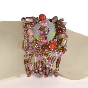 BRACCIALI ONDA CON CIONDOLO MADREPERLA - Image 5