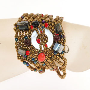 BRACCIALI ONDA CON CIONDOLO MADREPERLA - Image 18