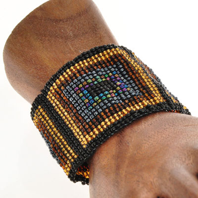 BRACCIALI ELASTICI MICROPERLINE DISEGNI ETNICI - Image 6