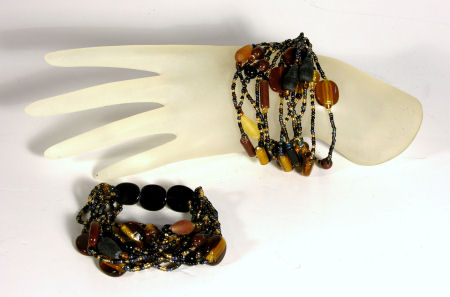 BRACCIALI ELASTICI 12 FILI CON PERLE IN VETRO - Image 24