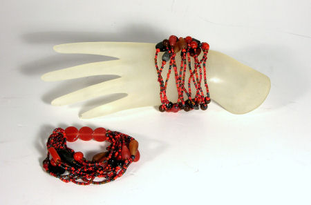 BRACCIALI ELASTICI 12 FILI CON PERLE IN VETRO - Image 9