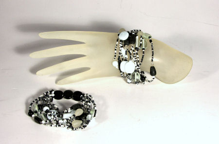 BRACCIALI ELASTICI 12 FILI CON PERLE IN VETRO - Image 14