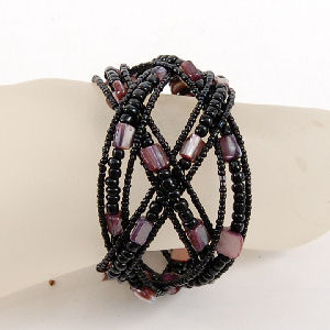 BRACCIALI RIGIDI DOPPIA TRECCIA C/MADREPERLA - Image 5